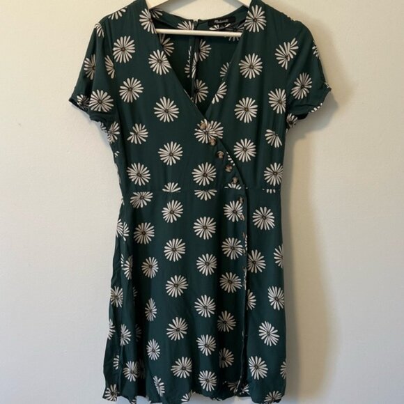 Madewell Daisy Button Up Wrap Dress - Picture 1 of 11